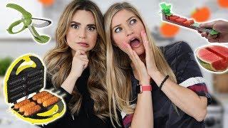 TESTING 7 MORE FUN KITCHEN GADGETS w/ iJustine! Part 5