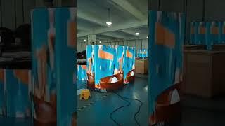 Indoor curved creative digital signage LED video wall display