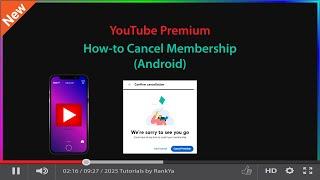 (Android) How-to Cancel YouTube Premium Memberships