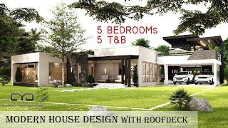 Project #46:  5 BEDROOM | MODERN HOUSE DESIGN WITH ROOFDECK |  House Tour | HOUSE DESIGN