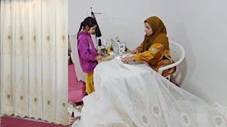 "Maryam's Incredible Struggle: Sewing a Beautiful Curtain for Eman's Freedom"