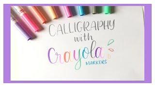 HOW TO: Calligraphy with Crayola Markers | Basic Strokes for Beginners