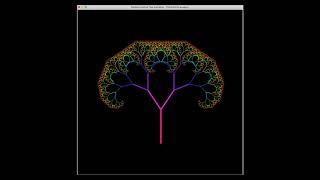 Animating Rainbow Colored Tree - Python Turtle Project