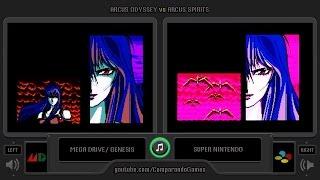 Arcus Odyssey vs Arcus Spirits (Sega Genesis vs SNES) Side by Side Comparison