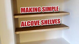 How I Make Simple Floating Alcove Shelves (no nailgun)