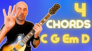 Guitar Chords for Beginners - Practice Exercises - C G Em D