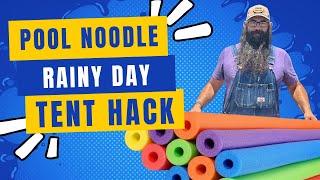 Genius Rainy Day Farmers Market Tent Hack: DIY Pool Noodles