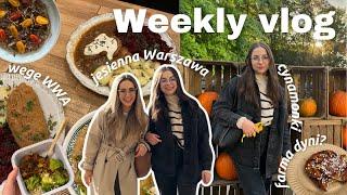  WEEKLY VLOG  Jesienna Warszawa, cynamonki, farma dynii, wegańska WWA, halloween, jesienne zakupy