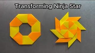 How to Make a Paper Transforming Ninja Star? | DIY Origami Paper Ninja Star | Fidget Toy