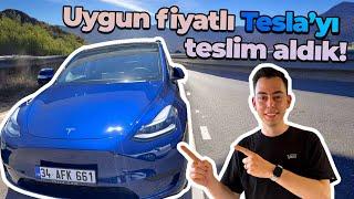 Uygun fiyatlı Tesla Model Y’yi teslim aldım!