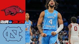 Arkansas vs North Carolina l College Hoops 2K25 Simulation