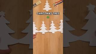 EASY BEAUTIFUL PAPER GARLAND WITH CHRISTMAS TREES | CHRISTMAS CRAFTS INCL ART