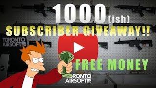 1000 Subscriber FREE Giveaway - TorontoAirsoft.com