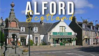 Alford Scotland Walking Tour 4K 60fps, April 2024