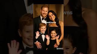 Meghan and Harry with their children — a portrait love and unity #Shorts #Royal #viral #love #harry