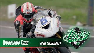 Peter Hickman Workshop Tour, Kawasaki ZX6R 2016