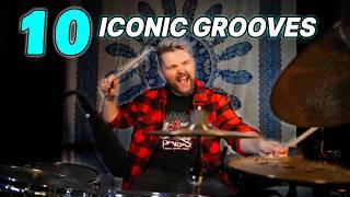 10 ICONIC Drum Grooves EVERY Drummer Should Learn! | Drum Lesson - That Swedish Drummer