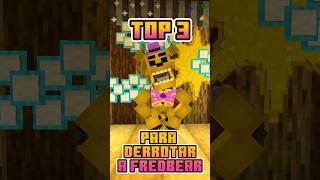 top 3 mejores maneras para derrotar a fredbear #fnaf #juegos #minecraft