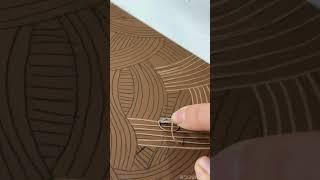 art time | 취미로 하기엔 드릅기 오래걸리는 판화아트 손목이 아프다 아파 | TRYING LINOCUT PRINTING  #shorts