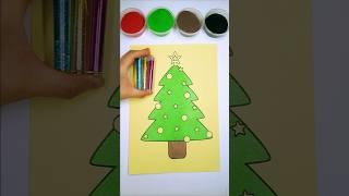 Christmas treeSand Painting #glitter #glitterart #christmas #christmastree #color #sandpainting