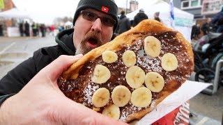 Eating a Beaver Tail at Fire & Ice Festival Bracebridge - And I lost my Drone