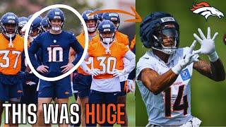 The Denver Broncos Rookie QB Got 1ST Team Reps At TRAINING CAMP... | Broncos Training Camp News |