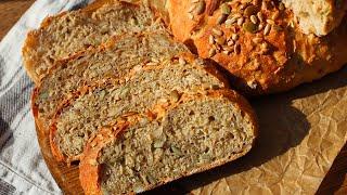 섞기만 하면 끝! 초간단 무반죽 오트밀빵 / 건강빵 레시피 :: No-Knead Oat Bread