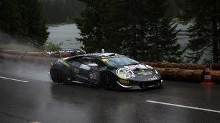 Lamborghini Huracan Super Trofeo on the road - burnout and sound!