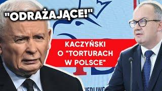 "Odrażające". Dziennikarz TVN spytał o tortury. Kaczyński wskazał winnych