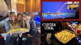 Ice Camping For Giant Walleye in Luxury (+ Catch and Cook)