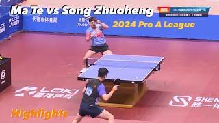 Ma Te 马特 vs Song Zhuoheng 宋卓衡 | 2024 Chinese Pro A League Highlights