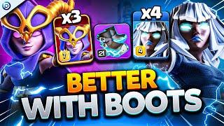 ELECTRO BOOTS Improves SUPER WITCH FIREBALL + E-TITAN SMASH | Clash of Clans TH17 Attacks