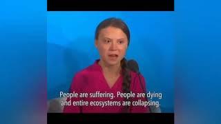 Greta Thunberg: Entire ecosystems are collapsing MEME