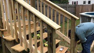 How To Add a Railing to a Stairway (Easy DIY Project)