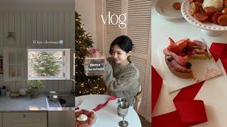 VLOG/일상브이로그, 화이트 크리스마스️️ 집에서 두찜시켜먹고 언니들이랑 소소한 파티, 서울 쇼핑데이트 (빈티지샵 옴니피플,어썸니즈,더바넷,잠옷)