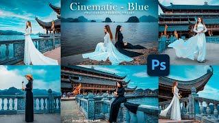 Photoshop Tutorial: Cinematic Blue Tone Photo Editing । Cinematic Blue Tone in Photoshop