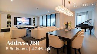 Luxurious 5-Bed Penthouse at JBR, Dubai