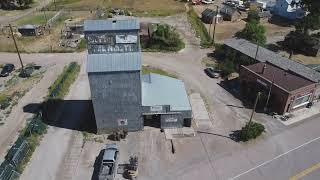 Grain elevator in Hall is rural Montana skyscraper