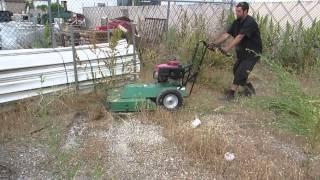 SOLD Brush Hog Cutter Walk Behind Mower Weed Cutter Self Propelled 24" Honda Gas FOR SALE $1300