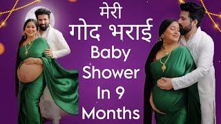 Meri Godh Bharai in 9 Months Pregnancy | गोद भराई Full Face Makeup Look in Budget #benatural