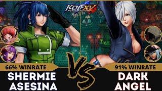 KOFXV⭐SHERMIE ASESINA (Shermie/Athena/Leona) vs DARK ANGEL (Angel/Kukri/Isla)⭐Ranked Match -10/24