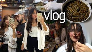 VLOG I BERKAY SAÇLARIMI KESTİ I ARKADAŞLARIMIZ İLE GÖRÜŞTÜK I YAPRAK SARMASI YAPTIK AMA PİŞİRMEDİK 