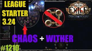 【Path of Exile 3.24】Chaos Necromancer League Starter in Necropolis League - 1210