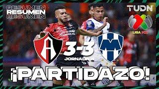 Resumen y goles | Atlas 3-3 Monterrey | Liga Mx - CL2025 J4 | TUDN