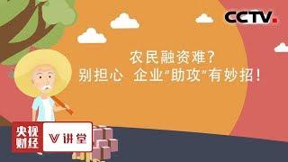 《央视财经V讲堂》农民融资难？别担心 企业“助攻”有妙招！20190906 | CCTV财经