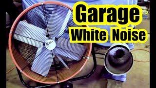 GARAGE WHITE NOISE = SHOP FAN NOISE + HEATER NOISE 10 HOURS of SLEEP SOUNDS BLACK SCREEN