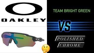 OAKLEY PRIZM SHALLOW WATER POLARIZED ️COSTUM RADAREV⬅️ ICON POLISHED CHROME OR TEAM BRIGHT GREEN?