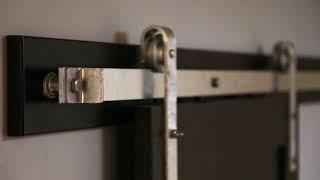 Galvanized Exterior Sliding Barn Door Hardware | Demonstration