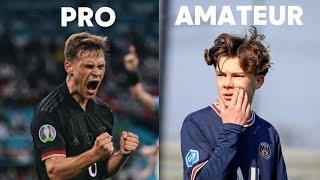 La DIFERENCIA entre un FUTBOLISTA PROFESIONAL y uno AMATEUR