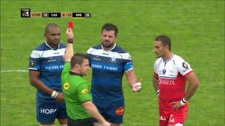 Alexandre Bias controversial red card for hitting Peter Kimlin